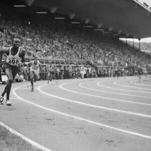 400 metrin finaalin lähtö Helsingin olympialaisissa 1952-0