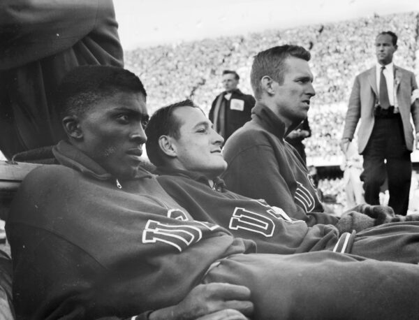 Arnold Betton, Kenneth Wiesner ja Walter Davis Helsingin olympialaisissa 1952 -0