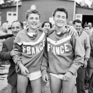 Geroges Turlier ja Jean Laudet (FRA) Helsingin olympialaisissa 1952-0