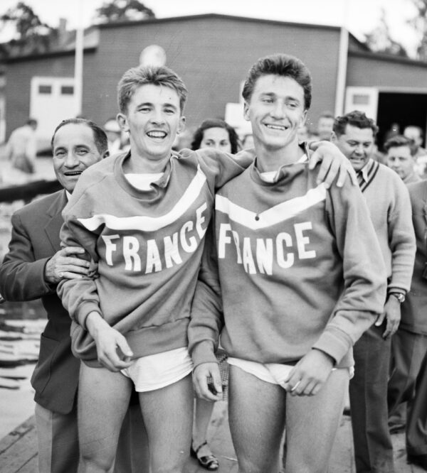 Geroges Turlier ja Jean Laudet (FRA) Helsingin olympialaisissa 1952-0