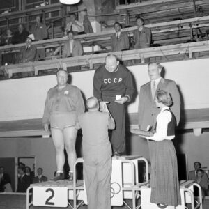 Josef Ruzicka, Johannes Kotkas ja Tauno Kovanen Helsingin olympialaisissa 1952-0