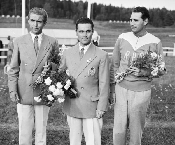 25 metrin olympiapistoolin mitalistit Helsingin olympialaisissa 1952-0