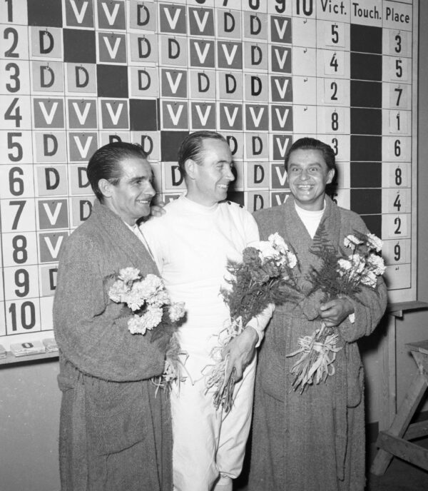 Miesten säilämiekkailun mitalisteja Helsingin olympialaisissa 1952-0