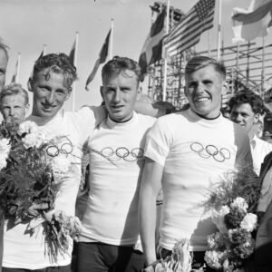 Belgian voittoisa maantiepyöräily joukkue Helsingin olympialaisissa 1952-0