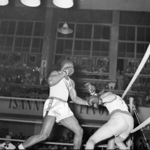 Edward Sanders ja Hans Jost Helsingin olympialaisissa 1952-0