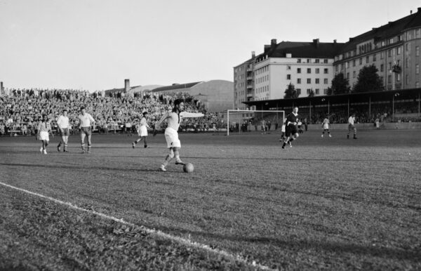 Jalkapallo-ottelu Jugoslavia-Intia Helsingin olympialaisissa 1952 -0