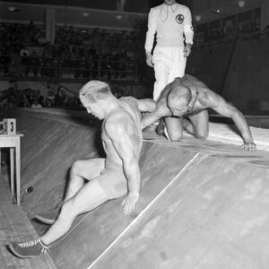 Olle Anderberg ja Aram Jaltyrjan Helsingin olympialaisissa 1952-0