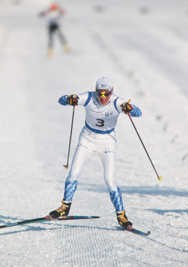 Marja-Liisa Kirvesniemi Lillehammerin olympialaisissa 1994.-0